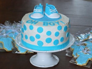 Boy Baby Shower Booties Cake
