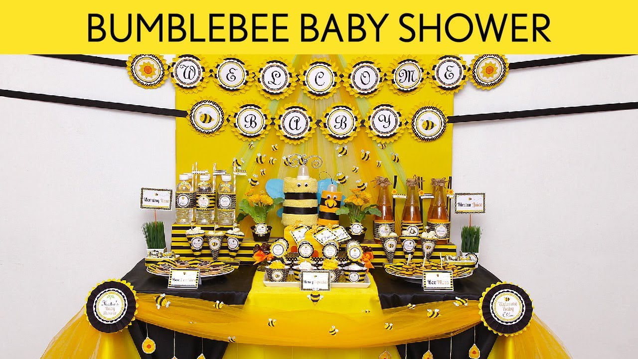 Bumble Bee Baby Shower Decoration Ideas