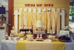 Gender Neutral Vintage Baby Shower Decoration