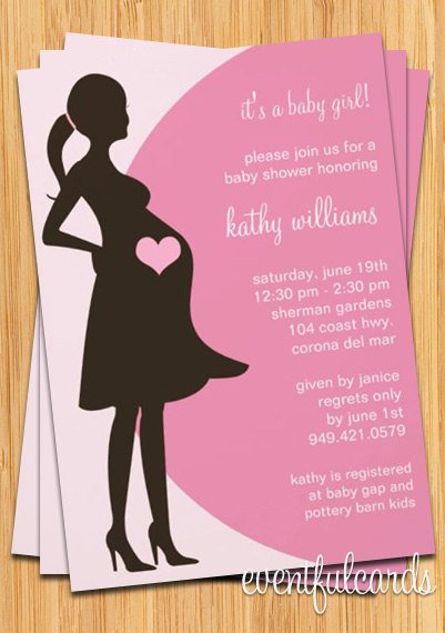 lady baby shower invitations etsy