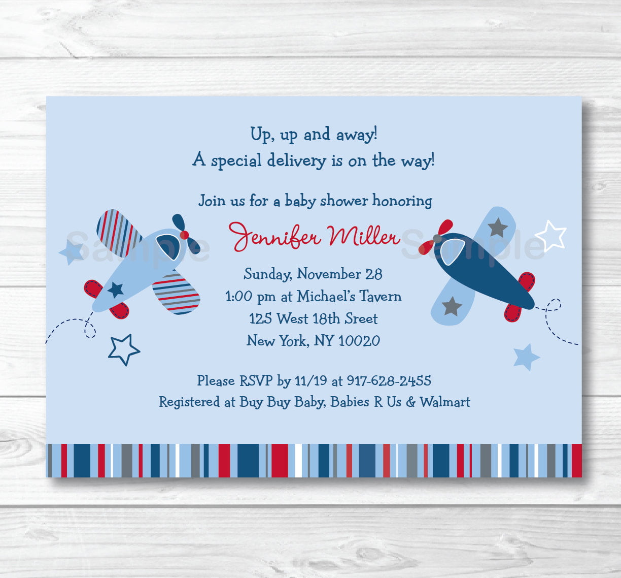 helicopter costco baby shower invitations