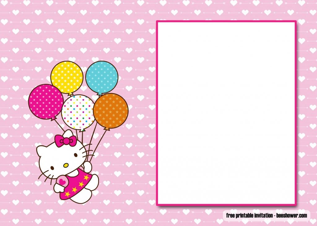 FREE Perfect Hello Kitty Baby Shower Invitations | Beeshower