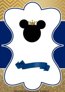 gold mickey mouse 1 - Downloadable gold mickey mouse 1 - Template No. 7