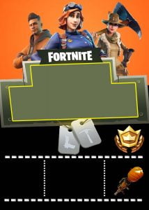 (FREE Printable) - Epic Fortnite Birthday Party Invitation Templates ...