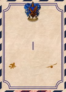 Ravenclaw Wizarding School diagonal strip - Downloadable Ravenclaw Wizarding School diagonal strip - Template No. 7