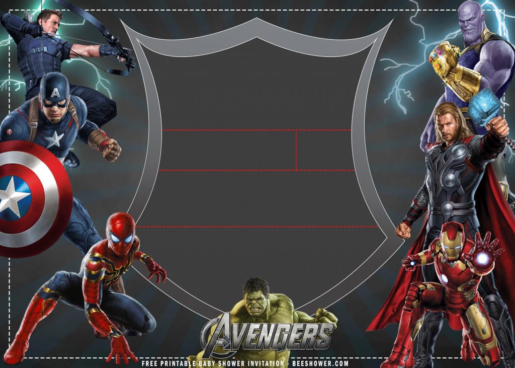 Free Printable Avengers Invitation Templates With Endgame