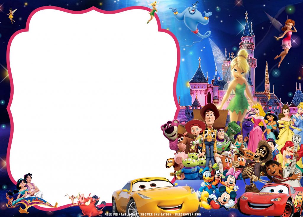 Free Printable Disney Castle Templates With Toy Story and Cars