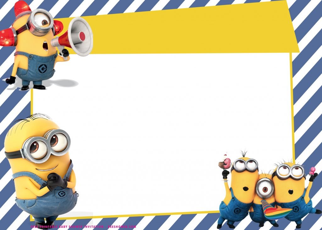 Free Minions Templates with Cute Poses