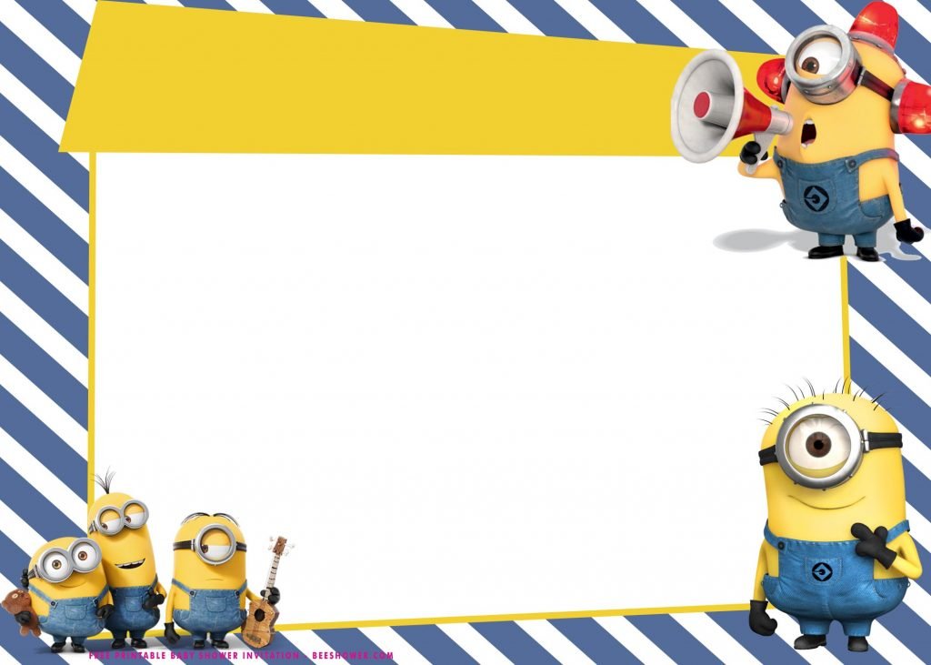 Free Minions Templates with Text Box