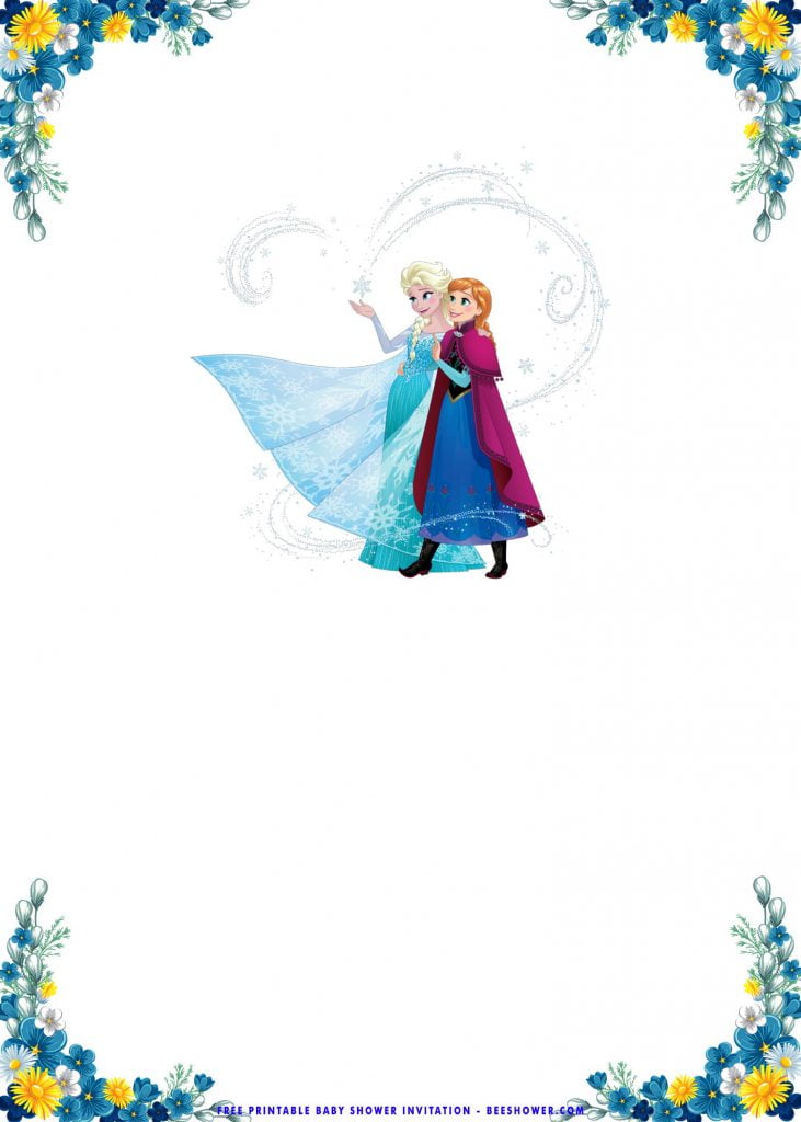 Free Printable Frozen Elsa Baby Shower Invitation Templates With Kristoff