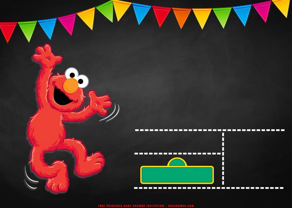 Free Printable Sesame Street Elmo Invitation Templates With Dancing Elmo