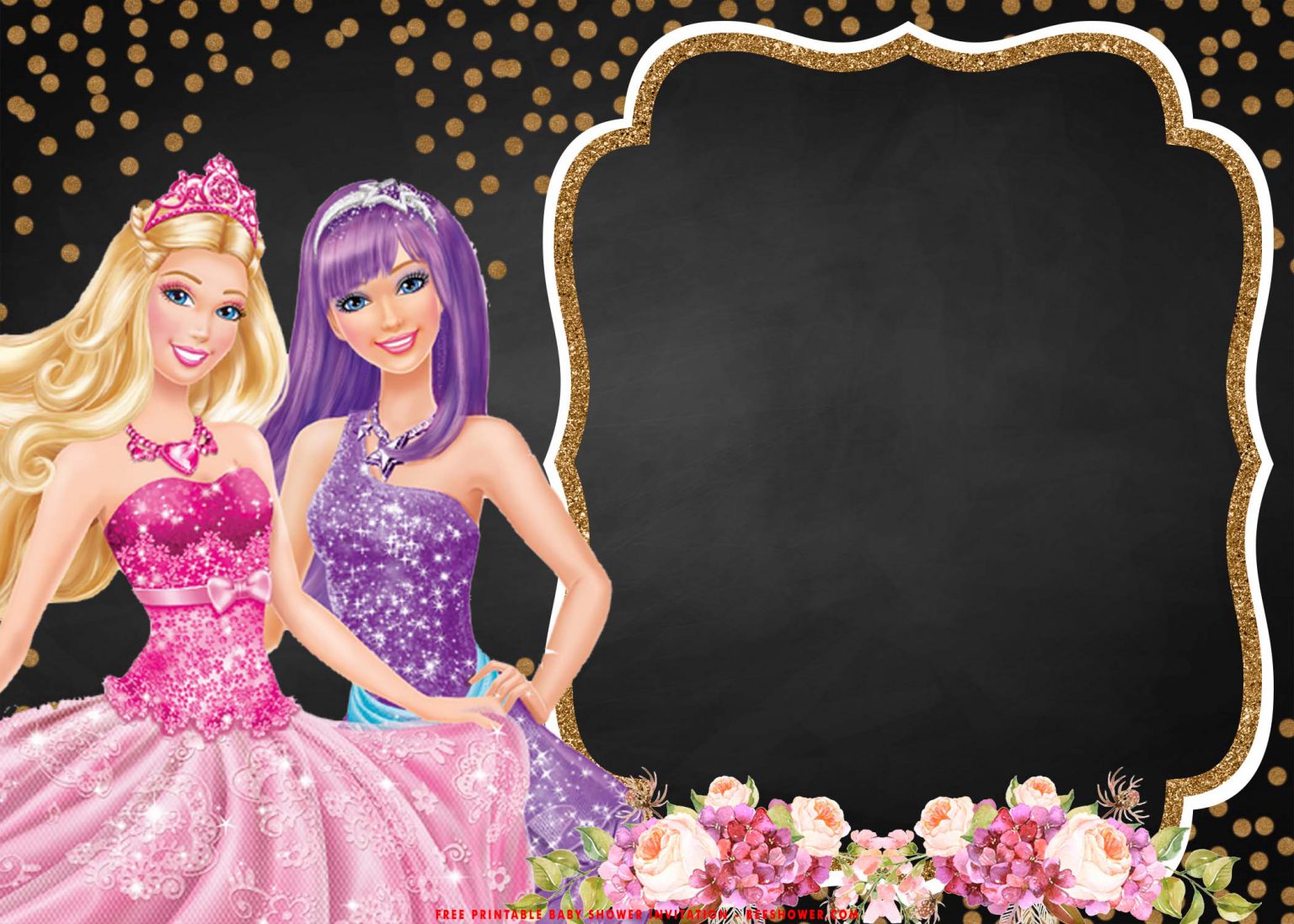 Barbie Birthday Invitations Templates Free