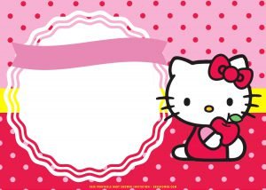(FREE Printable) – Cute Hello Kitty Baby Shower Invitation Templates ...
