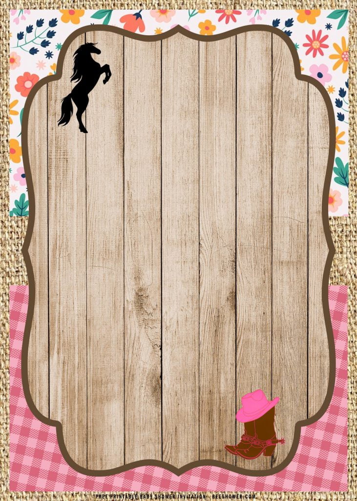 Free Printable Cowgirl Birthday Invitation Templates With 