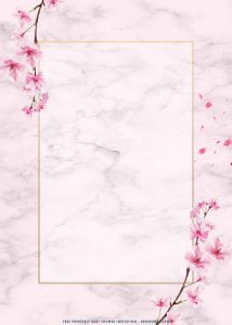 (FREE Printable) – Blush Pink Sakura Baby Shower Invitation Templates ...