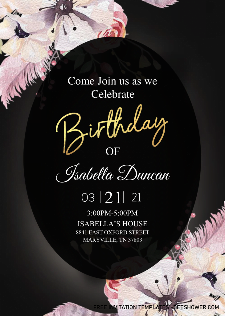 Classy Baby Shower Invitation Templates - Editable With Microsoft Word and has portrait orientation