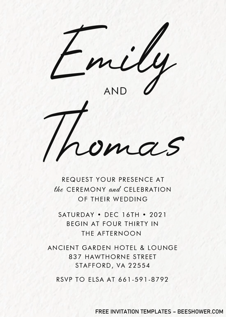 Modern Wedding Invitation Templates - Editable With MS Word and has 