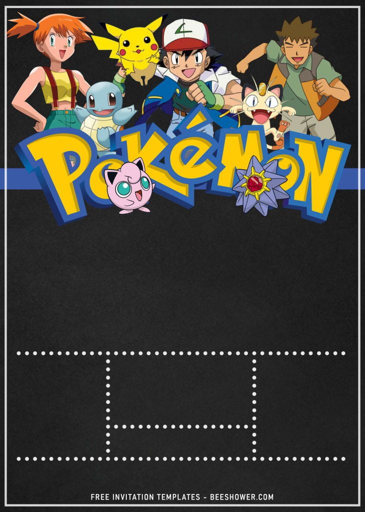 11+ Pokemon Baby Shower Invitation Templates and has Staryu and Pikachu