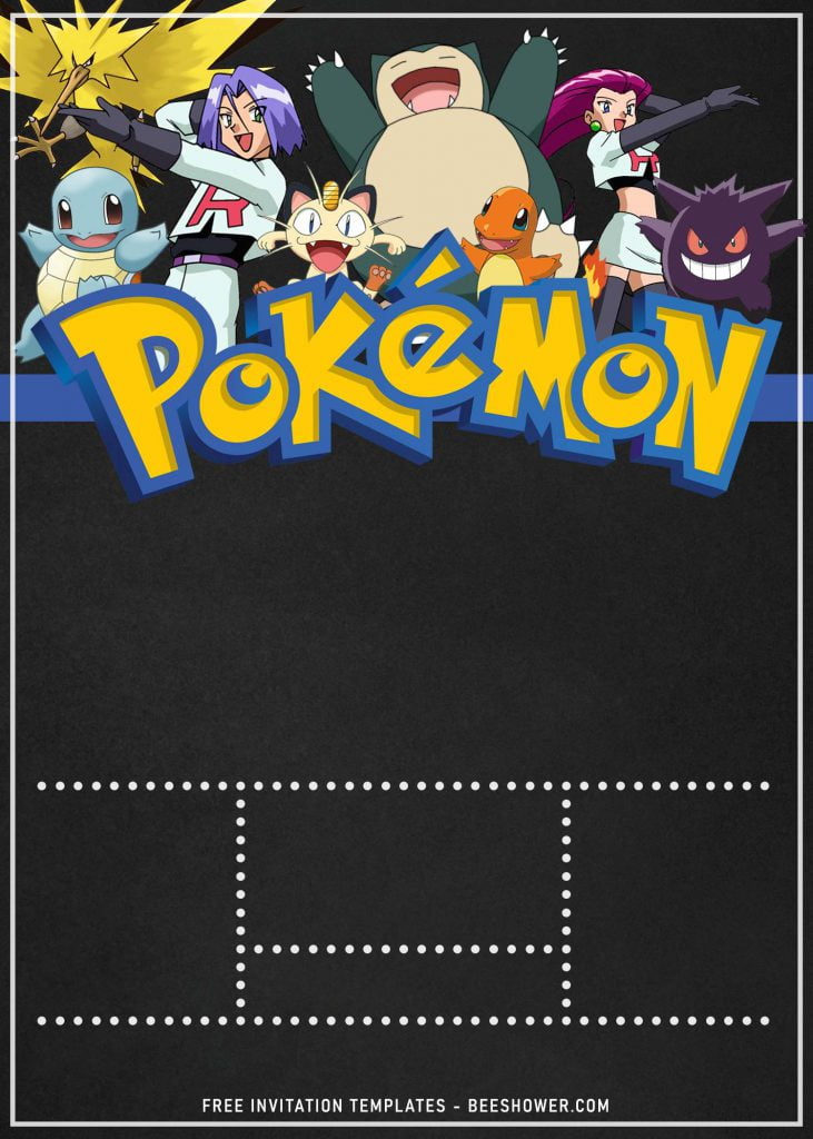 11+ Pokemon Baby Shower Invitation Templates and has Squirtle