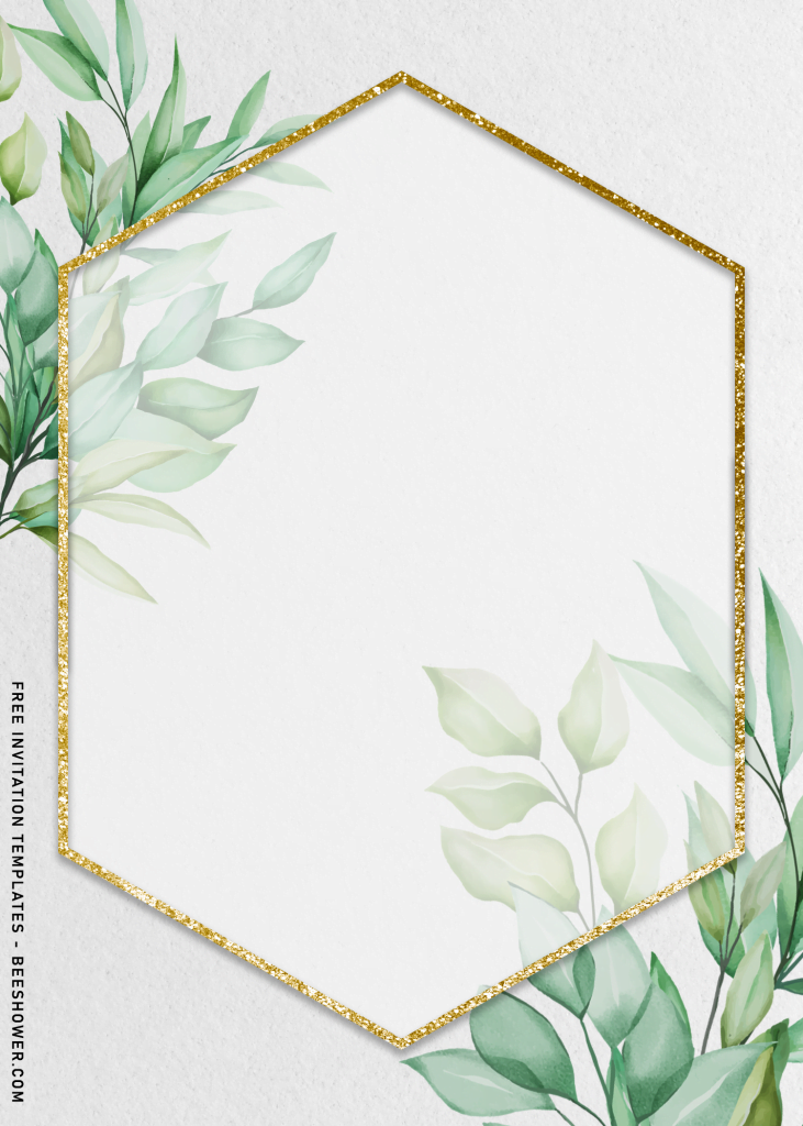 7+ Beautiful Greenery Invitation Templates For Your Garden Inspired Baby Shower Party and it has gorgeous eucalyptus painting