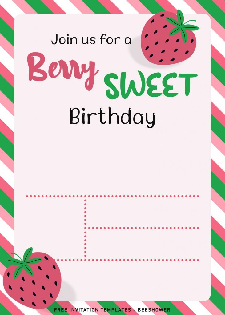 8+ Berry Sweet Baby Shower Invitation Templates and has 