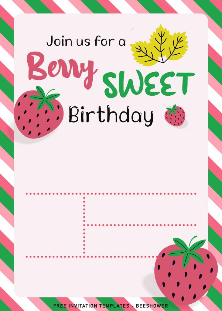8+ Berry Sweet Baby Shower Invitation Templates and has portrait orientation design