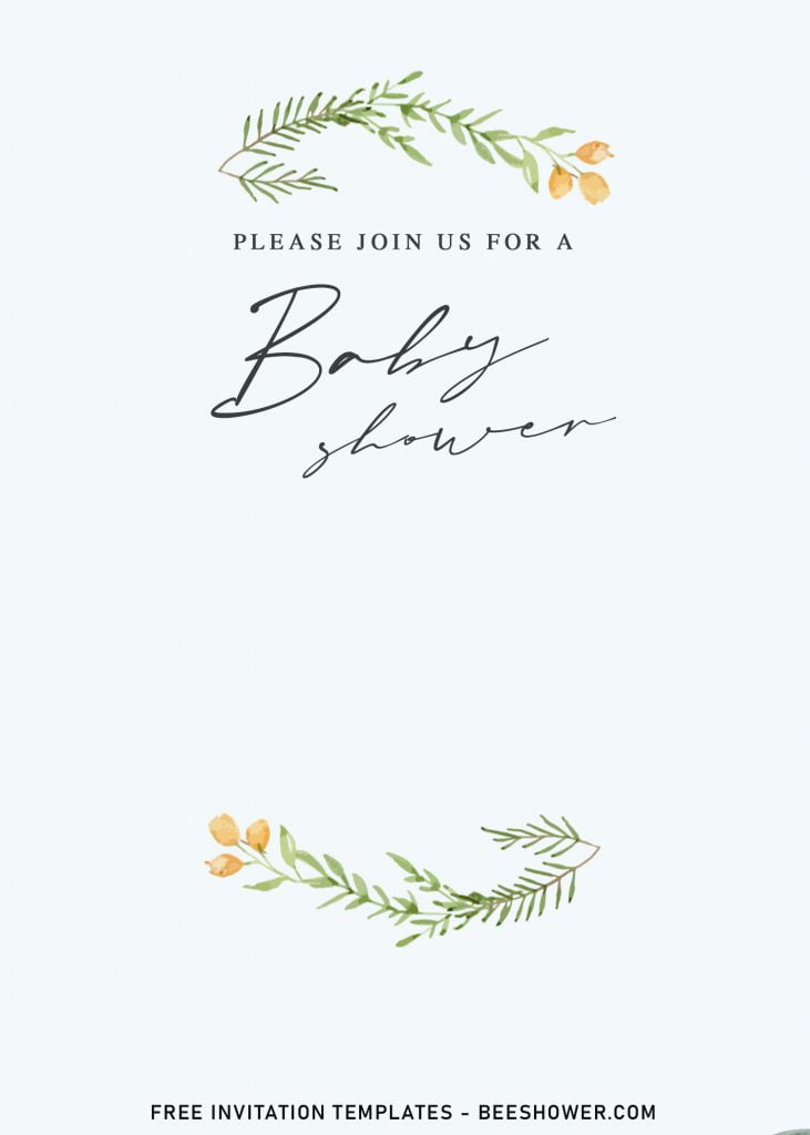 9+ Personalized Greenery Baby Shower Invitation Templates For Your Baby Shower Party and has 