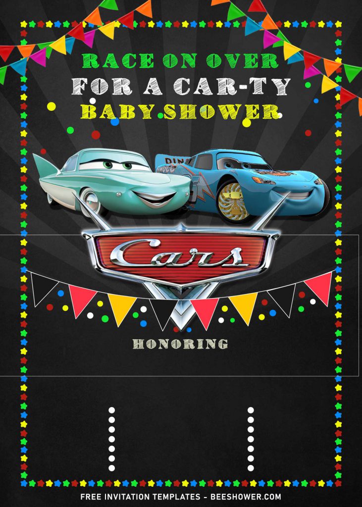 9+ Cool Disney Cars Baby Shower Invitation Templates For Your Baby Shower Party and has Flo