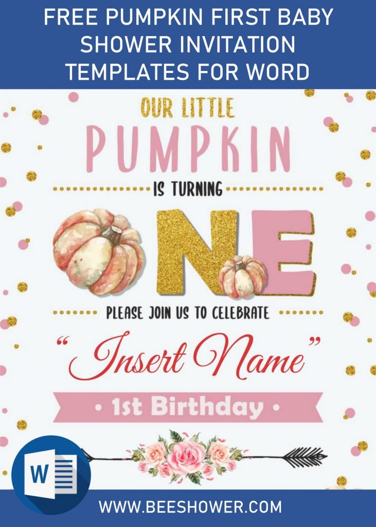 Free Pumpkin Baby Shower Invitation Templates For Word