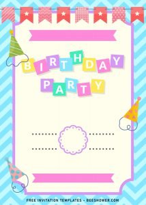 7+ Cute And Fun Birthday Invitation Templates For All Ages and has Birthday hats