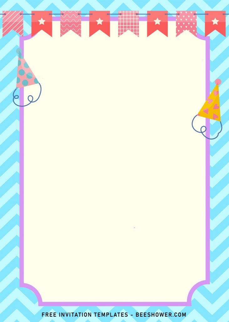 7+ Cute And Fun Birthday Invitation Templates For All Ages and has classy yet cute text box with pale blue list