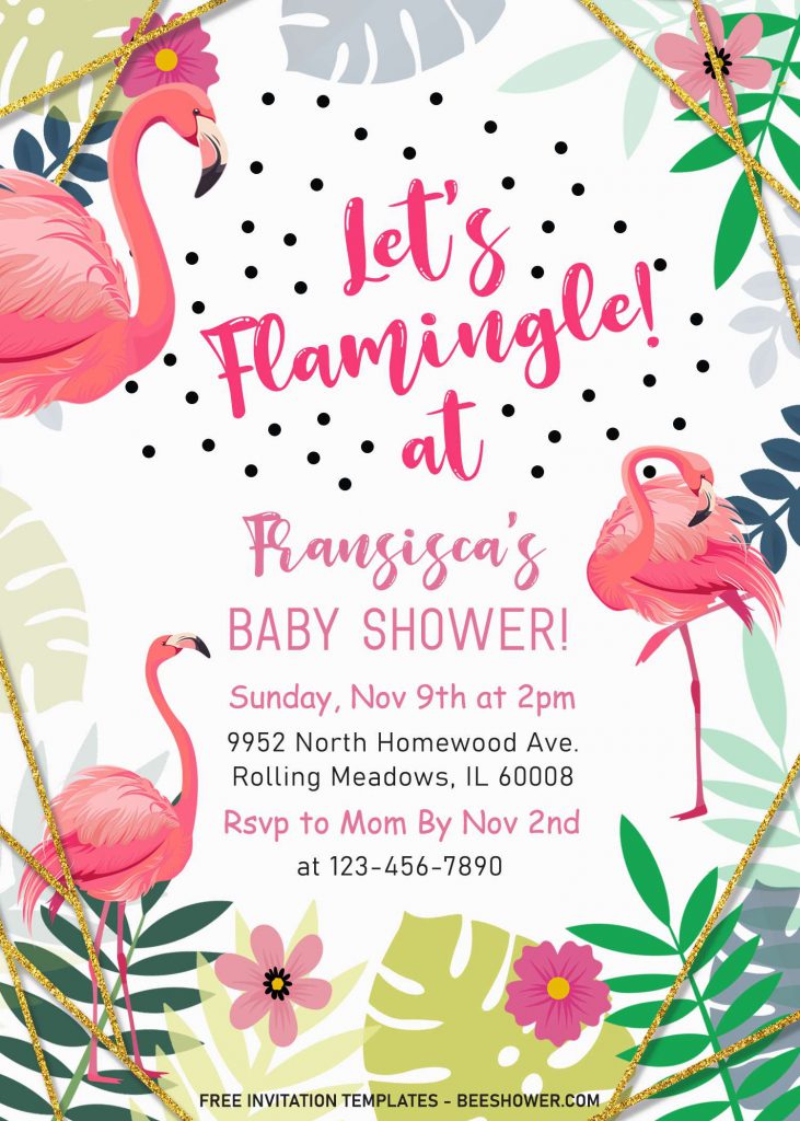 9+ Flamingle Baby Shower Invitation Templates