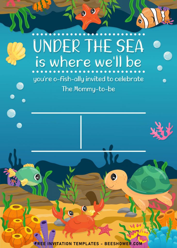 9+ Under The Sea Themed Birthday Invitation Templates and has 