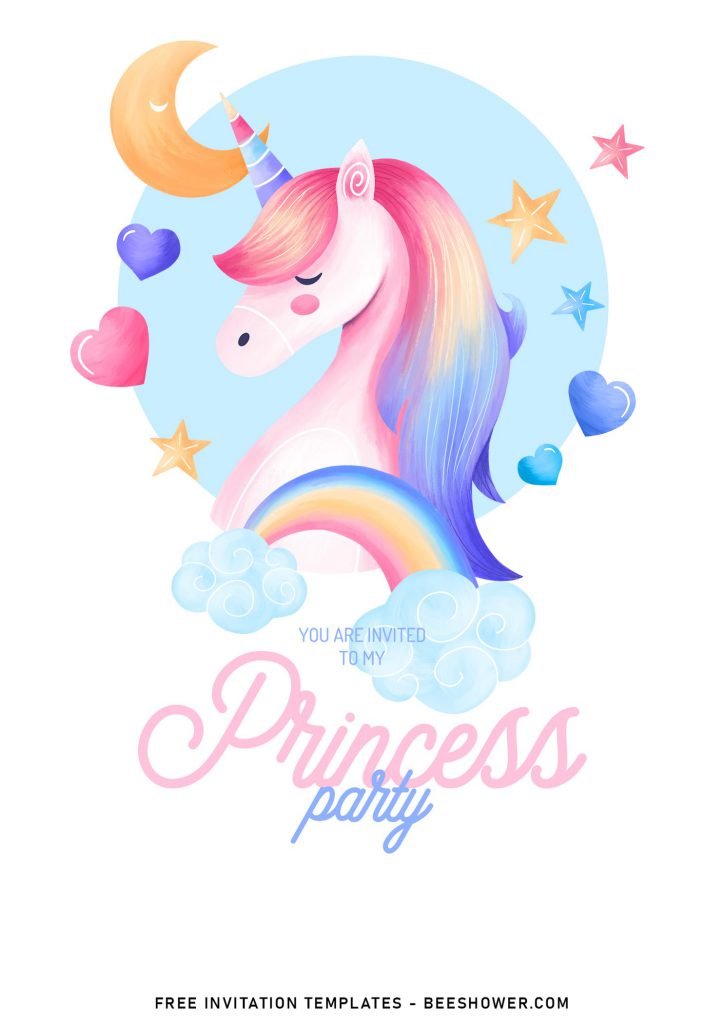 11+ Watercolor Princess Party Birthday Invitation Templates and has 
