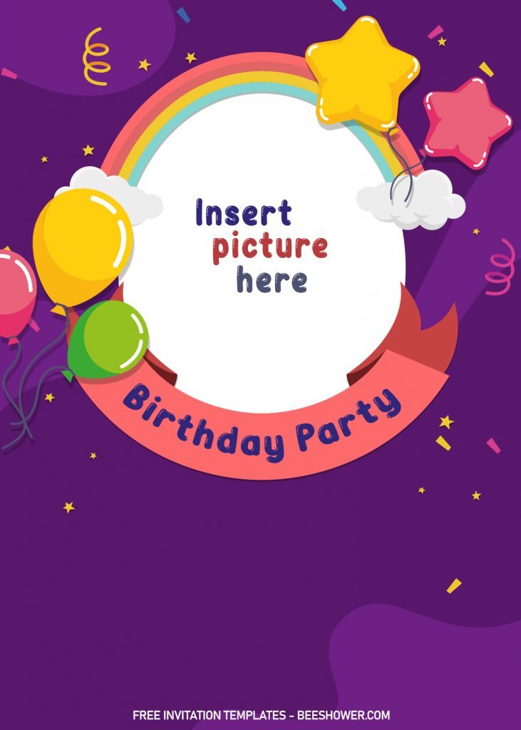 10+ Children Birthday Invitation Templates and has Photo Frame