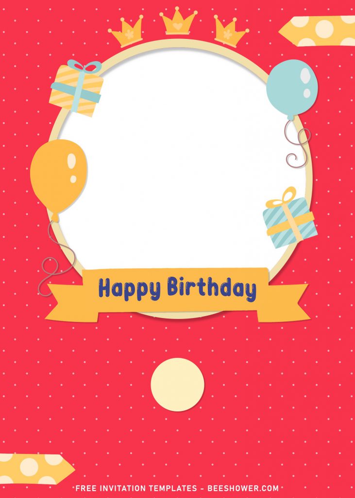 8+ Cute Birthday Invitation Templates For Your Kid's Birthday Party and has Photo Frame