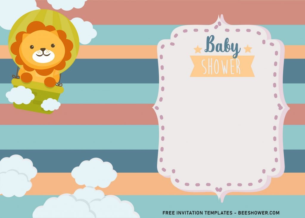 8+ Cute Baby Animals Themed Birthday Invitation Templates and has Colorful Pastel background