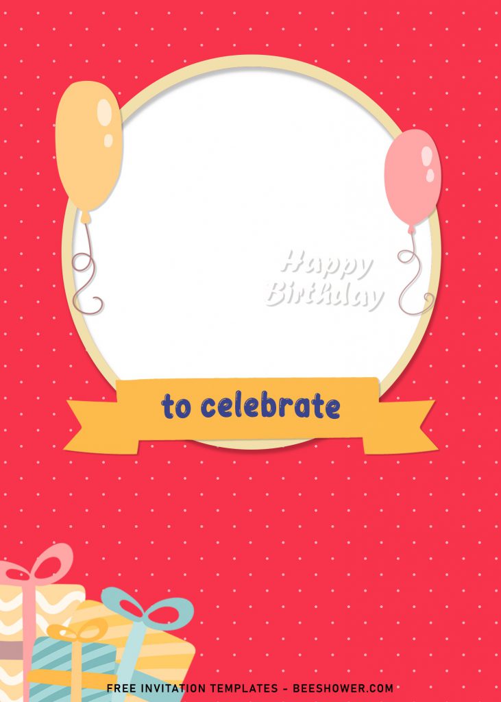 8+ Cute Birthday Invitation Templates For Your Kid's Birthday Party and has Birthday Gift Boxes