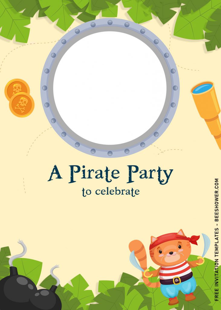 9+ Cute Pirate Baby Shower Invitation Templates and has 