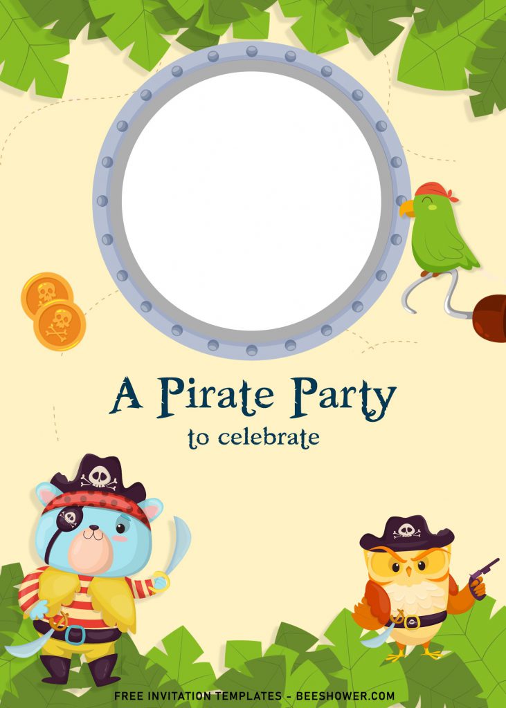 9+ Cute Pirate Baby Shower Invitation Templates