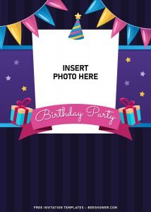 11+ Fun Birthday Invitation Templates For Your Kid’s Upcoming Birthday Party and has birthday hat