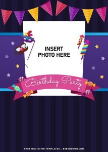 11+ Fun Birthday Invitation Templates For Your Kid’s Upcoming Birthday Party and has cute photo or picture frame