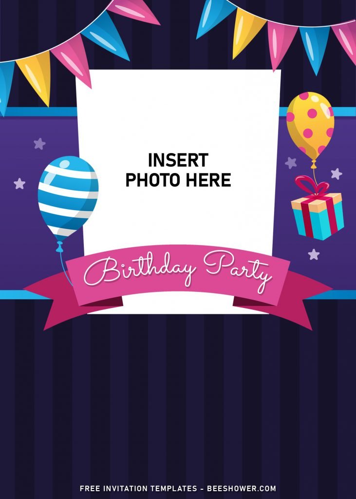 11+ Fun Birthday Invitation Templates For Your Kid’s Upcoming Birthday Party and has portrait design
