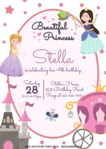 8+ Beautiful Hand Drawn Princess Birthday Invitation Templates