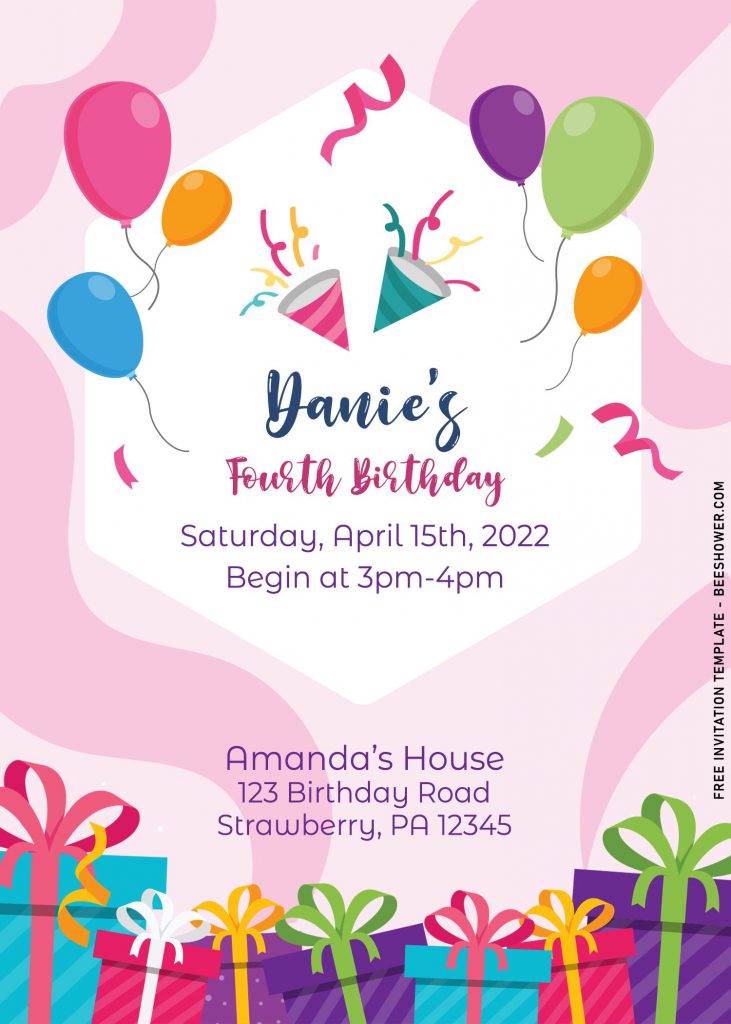10+ Personalized Kids Birthday Party Invitation Templates For Any Ages