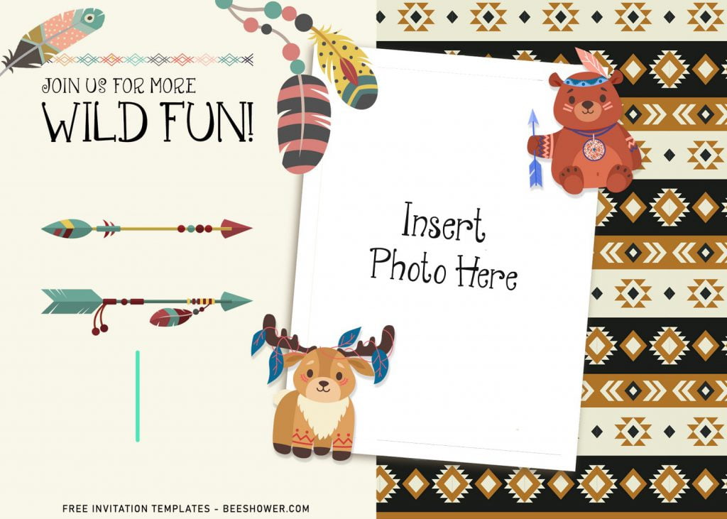 11+ Adorable Boho Woodland Animals Birthday Invitation Templates and has adorable cartoon baby deer
