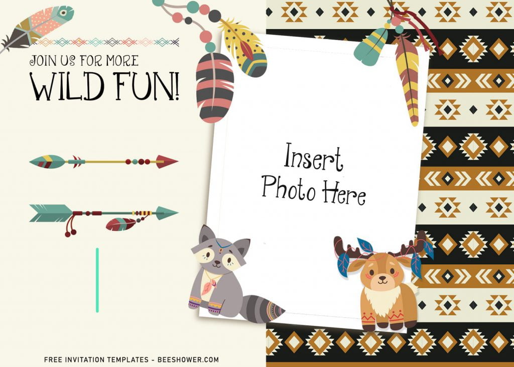 11+ Adorable Boho Woodland Animals Birthday Invitation Templates and has boho arrow