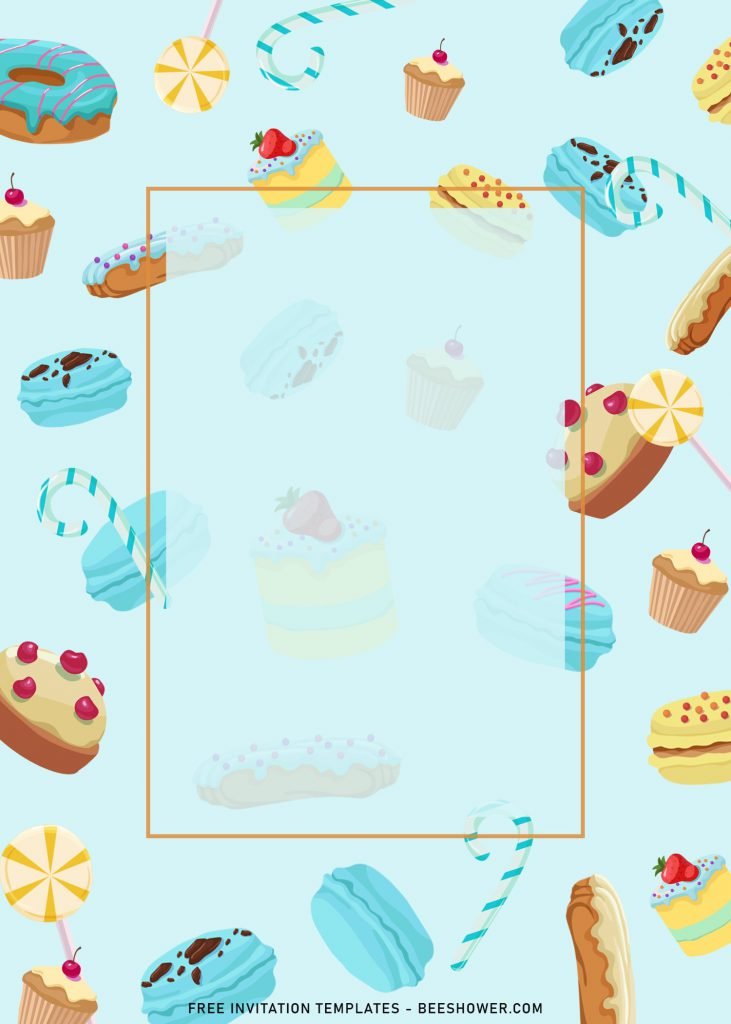 11+ Sweet Treats Birthday Invitation Templates with delicious cupcake