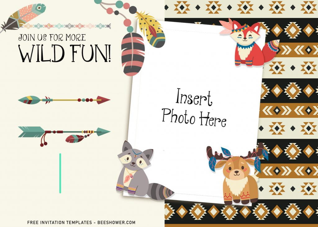 11+ Adorable Boho Woodland Animals Birthday Invitation Templates and has cute baby fox