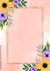 7+ Fancy Floral Birthday Invitation Templates For Your Kid’s Birthday This Spring with pastel flower